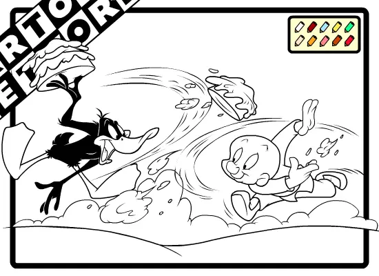 Cartoon Network Coloring: Daffy Duck