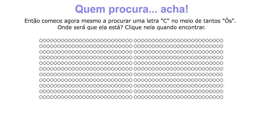 Quem procura... acha!