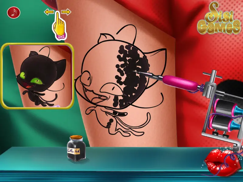 Dotted Girl Tattoo Procedure