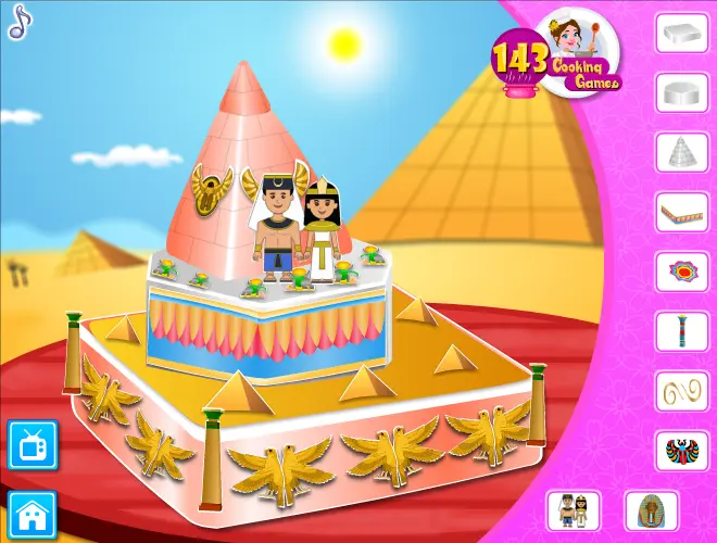Egyptian Princess Wedding Cake