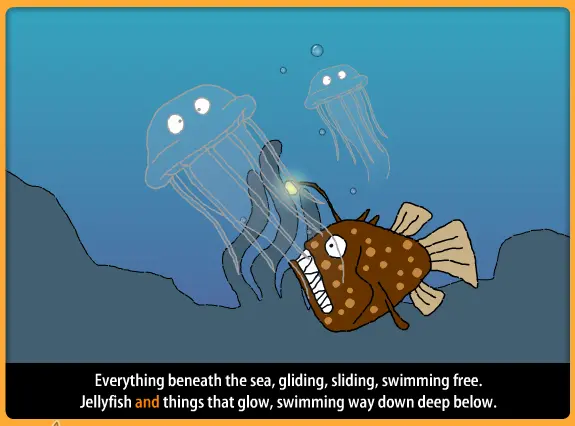 Everything beneath the sea