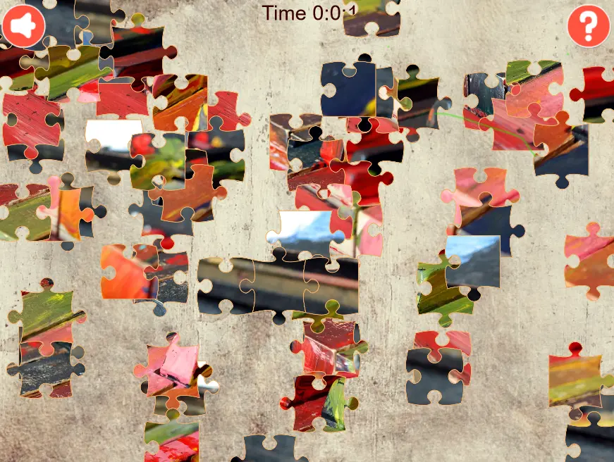 Colourful Piano Jigsaw