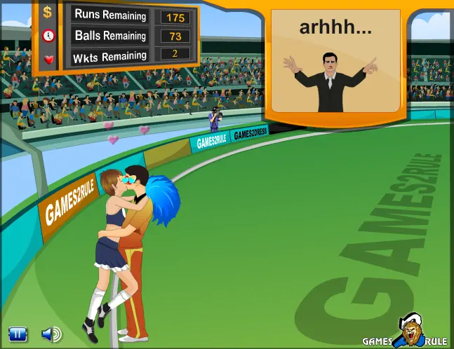 Cricket Player Kiss
