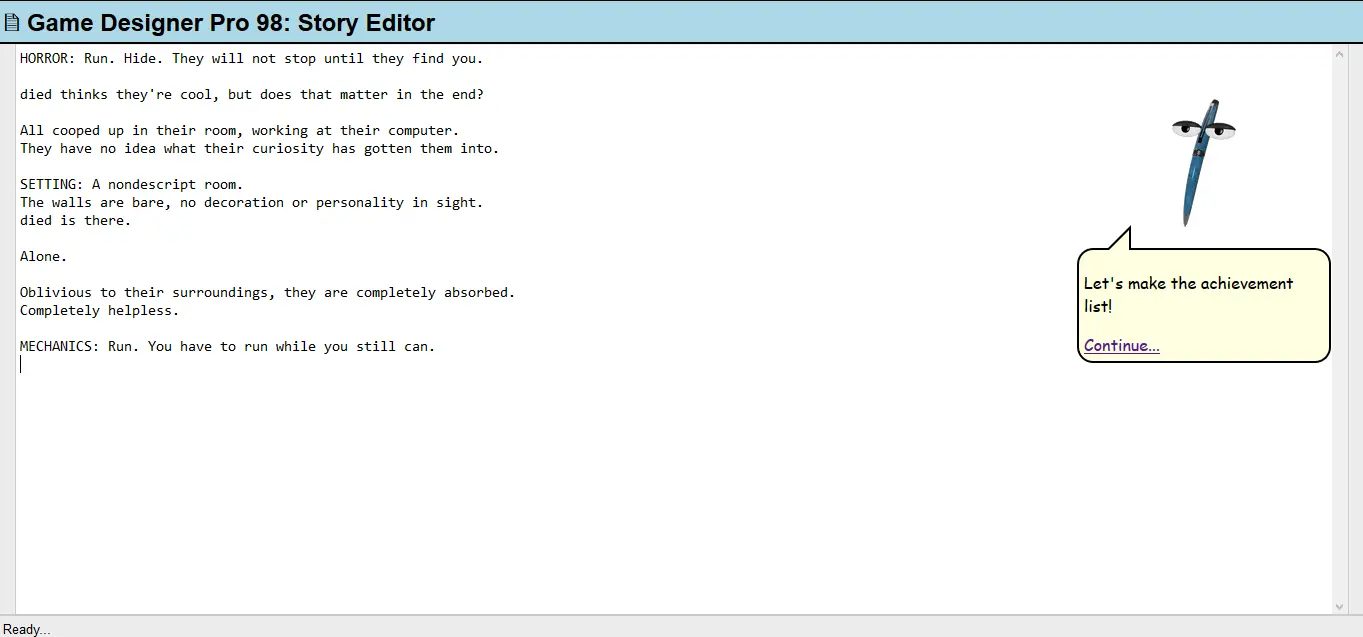 Game Design Simulator 98