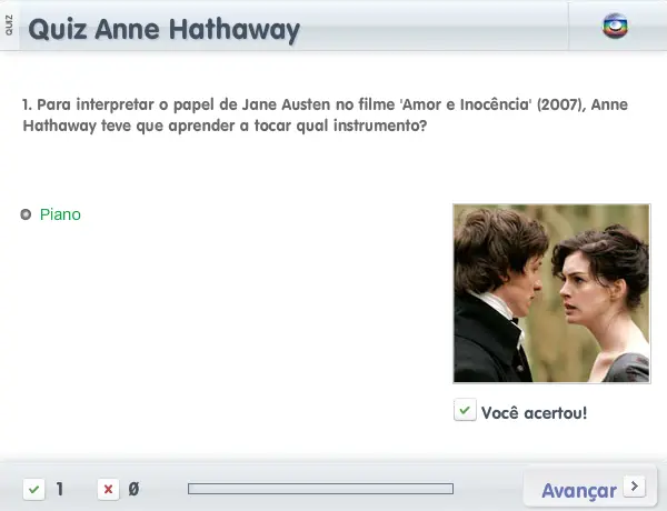 Quiz Anne Hathaway