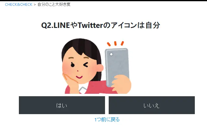 自分のこと大好き度