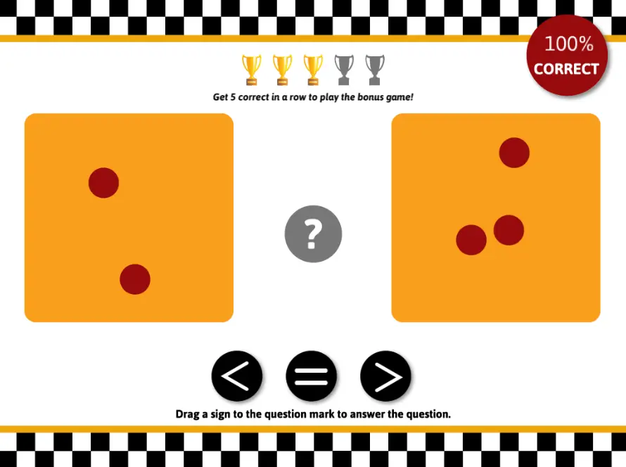 Number Values Jr.: Greater than, Less than, Equal