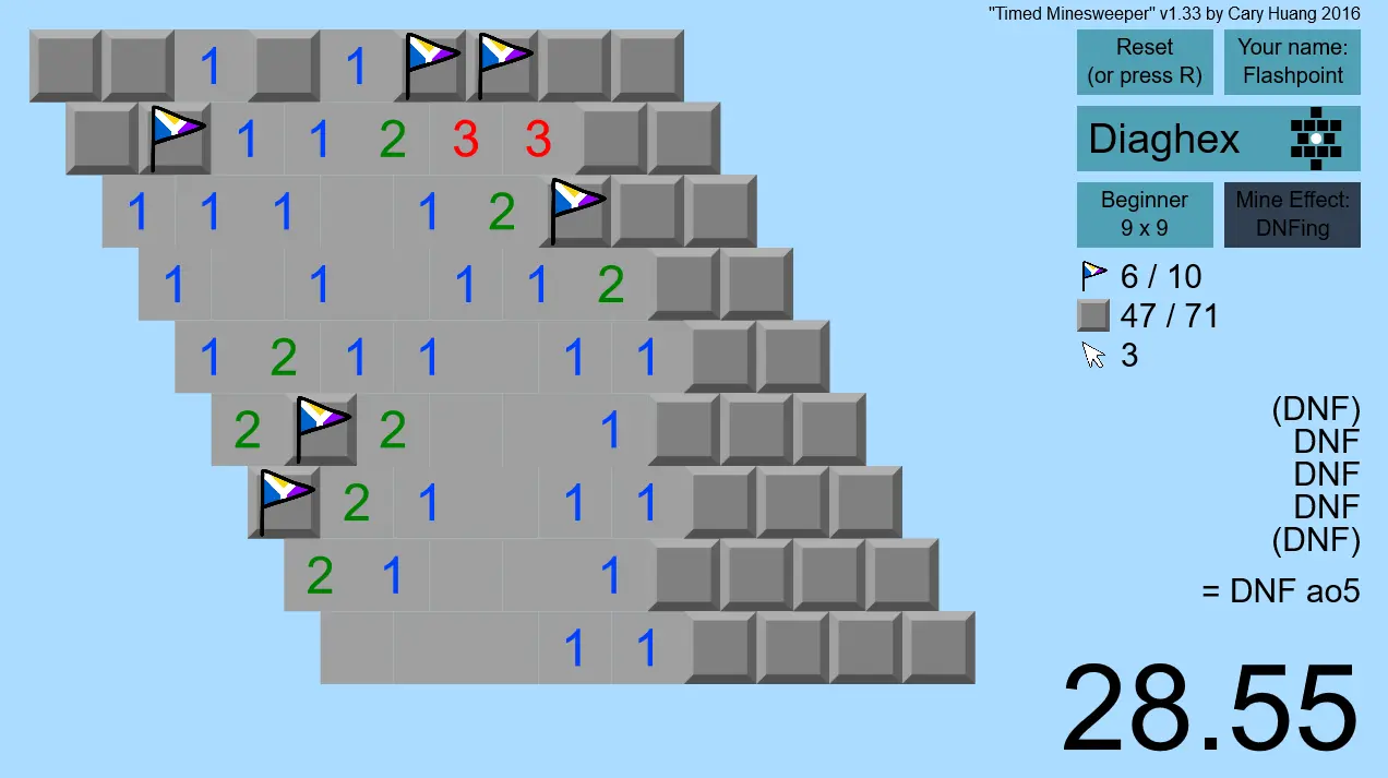 Timed Minesweeper
