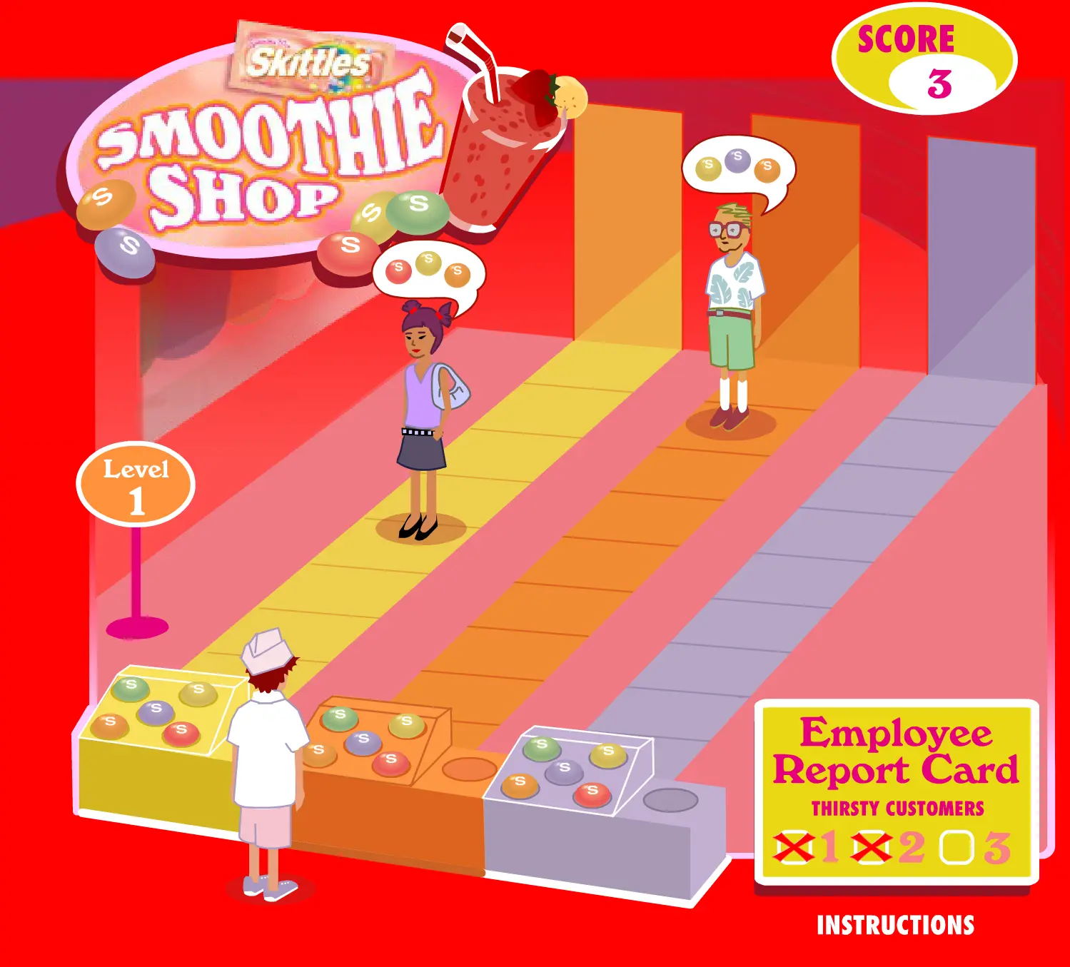 Skittles Smoothie Shop