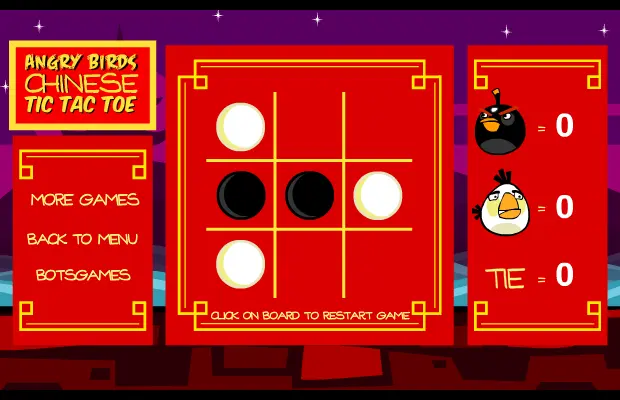 Angry Birds Chinese Tic Tac Toe