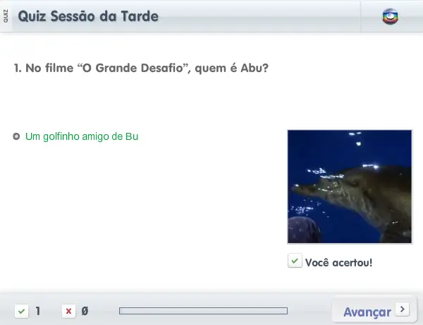 Quiz Sessão da Tarde (2012-01-31)