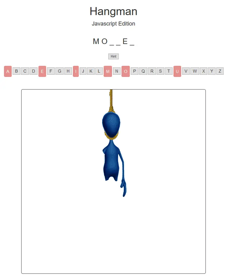 Hangman Javascript Edition