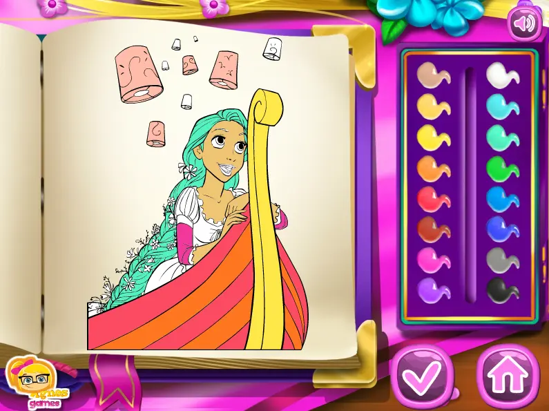 Rapunzel Coloring Book