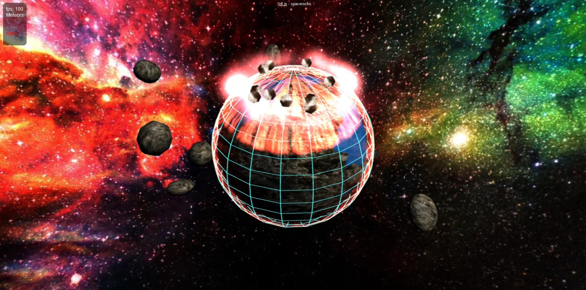 WebGL SpaceRocks