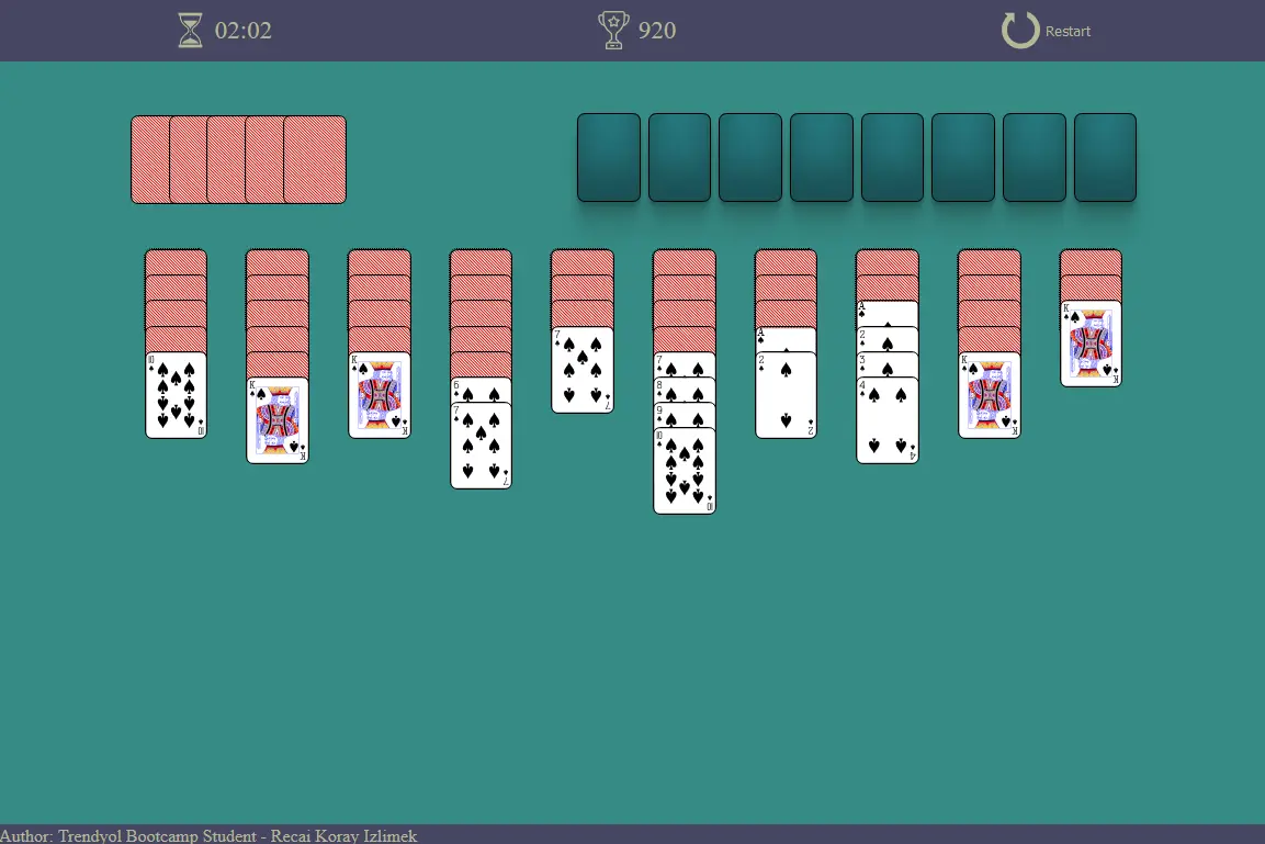 Reverse Spider Solitaire