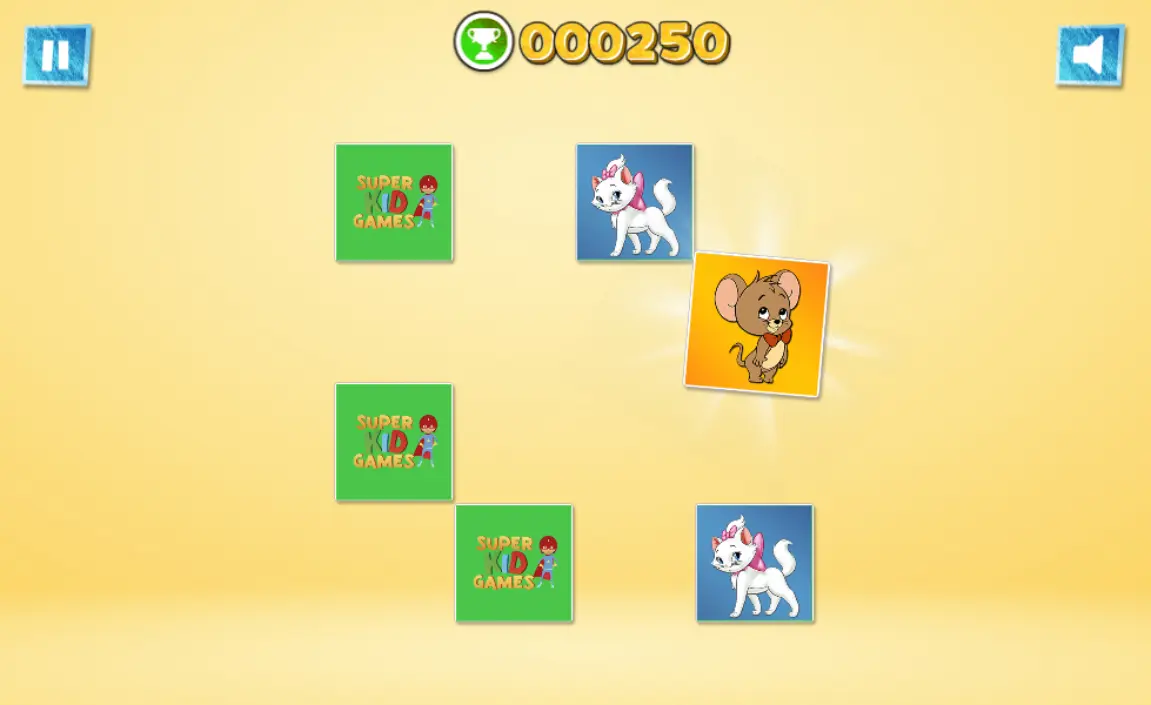 Tom and Jerry Memory Match-Up