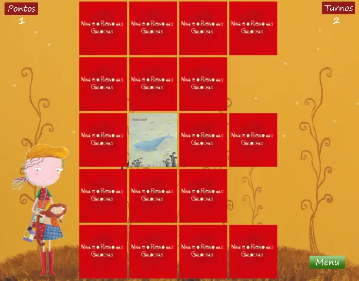 Nina e o Reino das Galochas Jogo da Memória