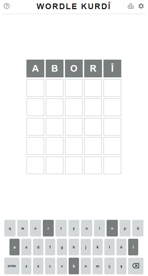 Wordle Kurdî