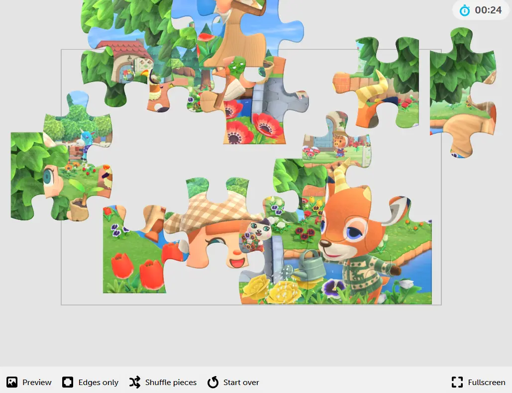 Free Online Jigsaw Puzzle Animal Crossing