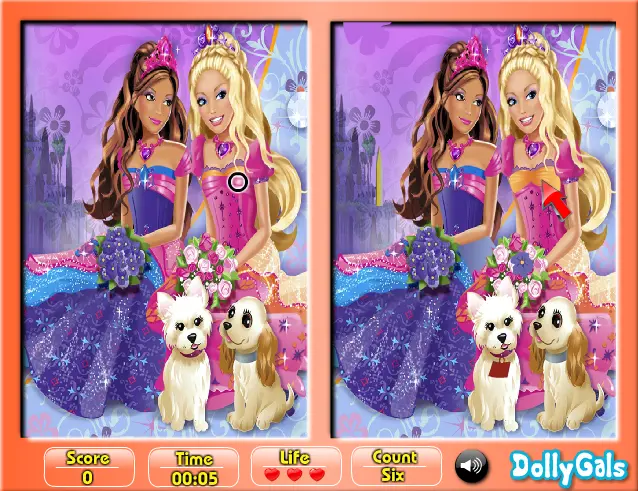 6 Diff Fun: Princess Barbie