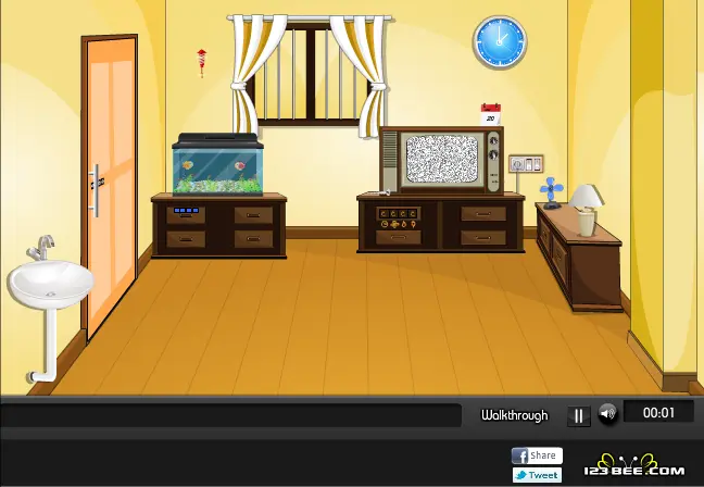 Vintage TV Room Escape