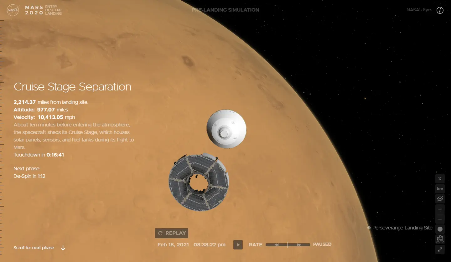 Mars 2020: Entry Descent Landing