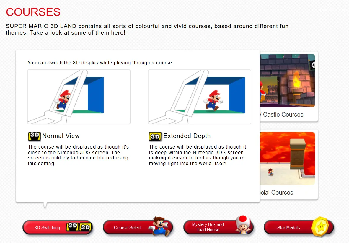 Super Mario 3D Land Microsite