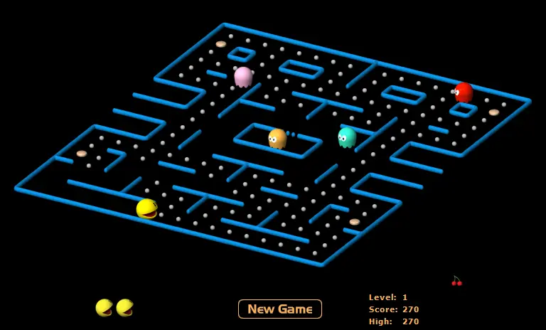 JavaScript-PacMan 3D