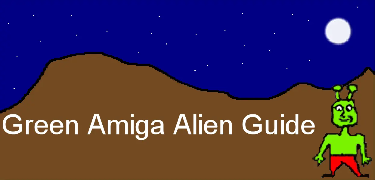 Green Amiga Alien Guide