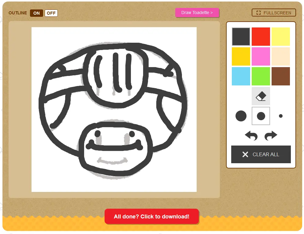 Draw Captain Toad & Toadette