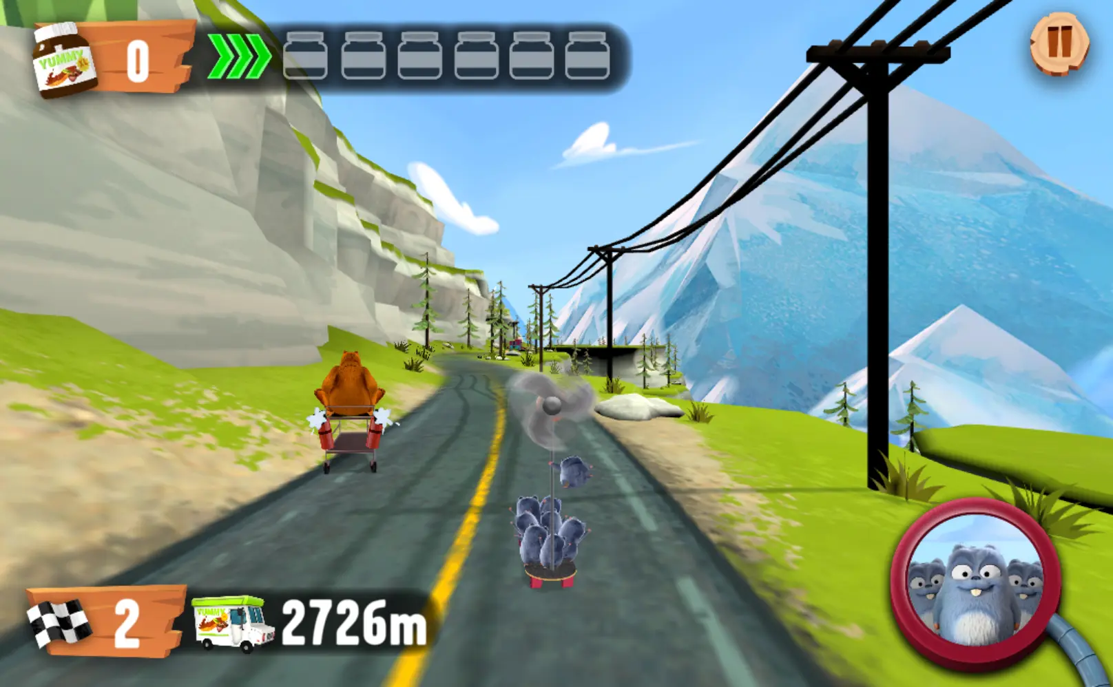 Grizzy & the Lemmings: Yummy Run!