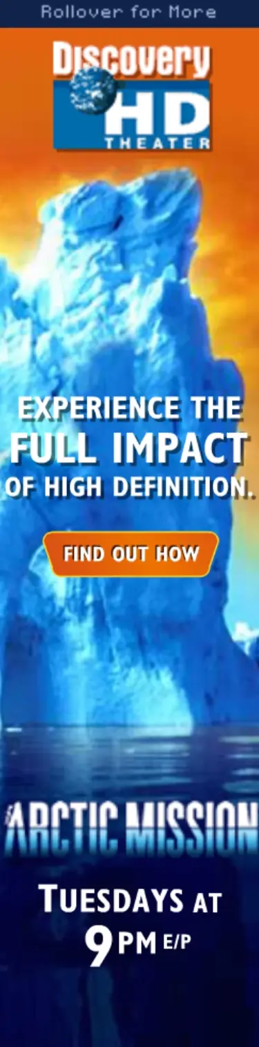 Discovery HD Theater: Arctic Mission Banner Ad