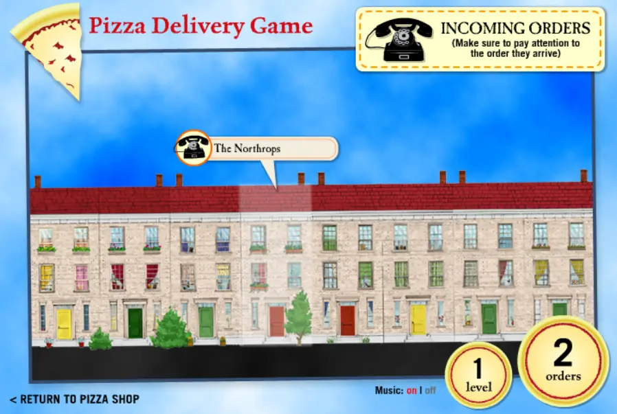 Pizza Delivery Game