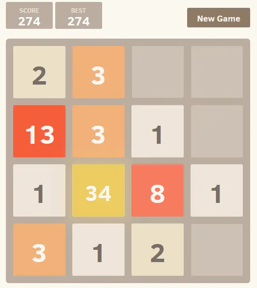 2048 Fibonacci