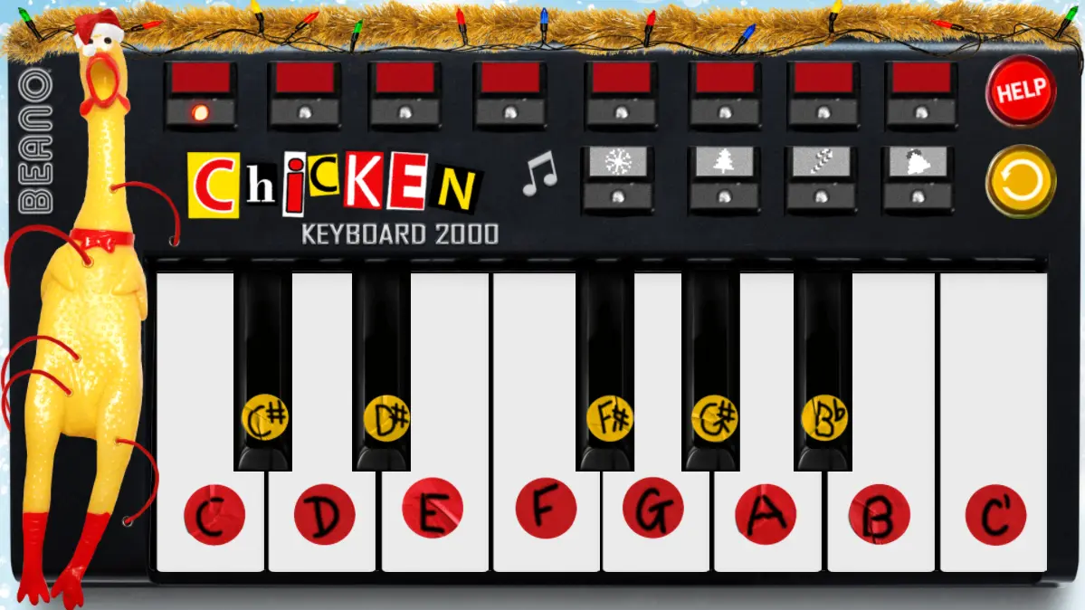 Beano Chicken Keyboard 2000
