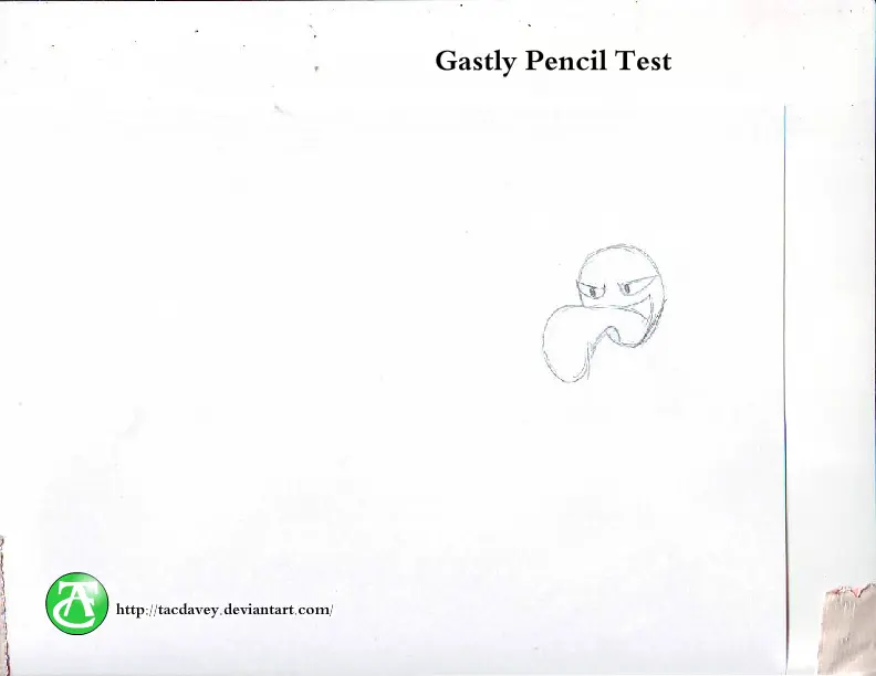 Gastly Pencil Test