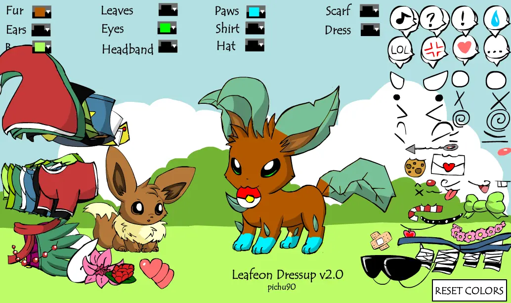 Leafeon Dressup v2.0