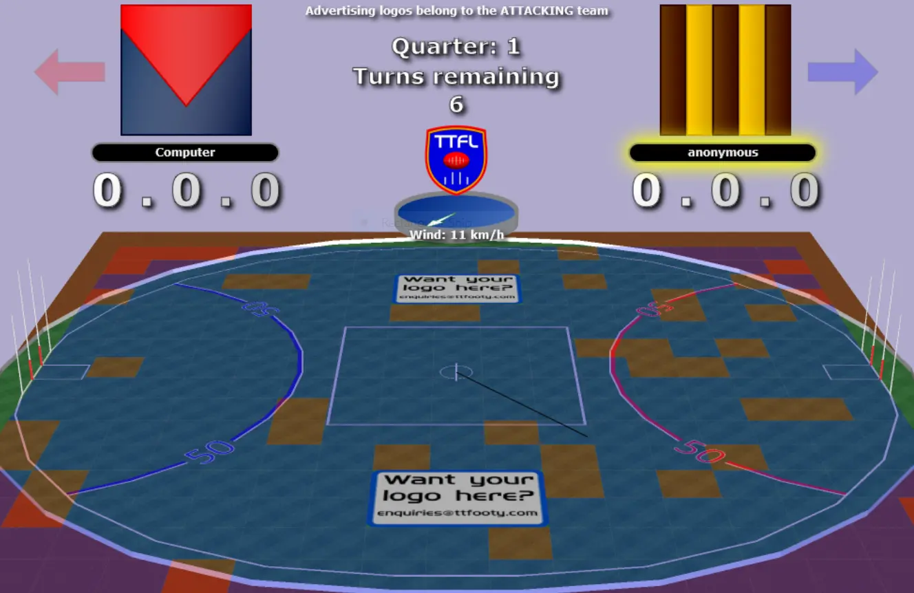 Table Top Aussie Rules Footy