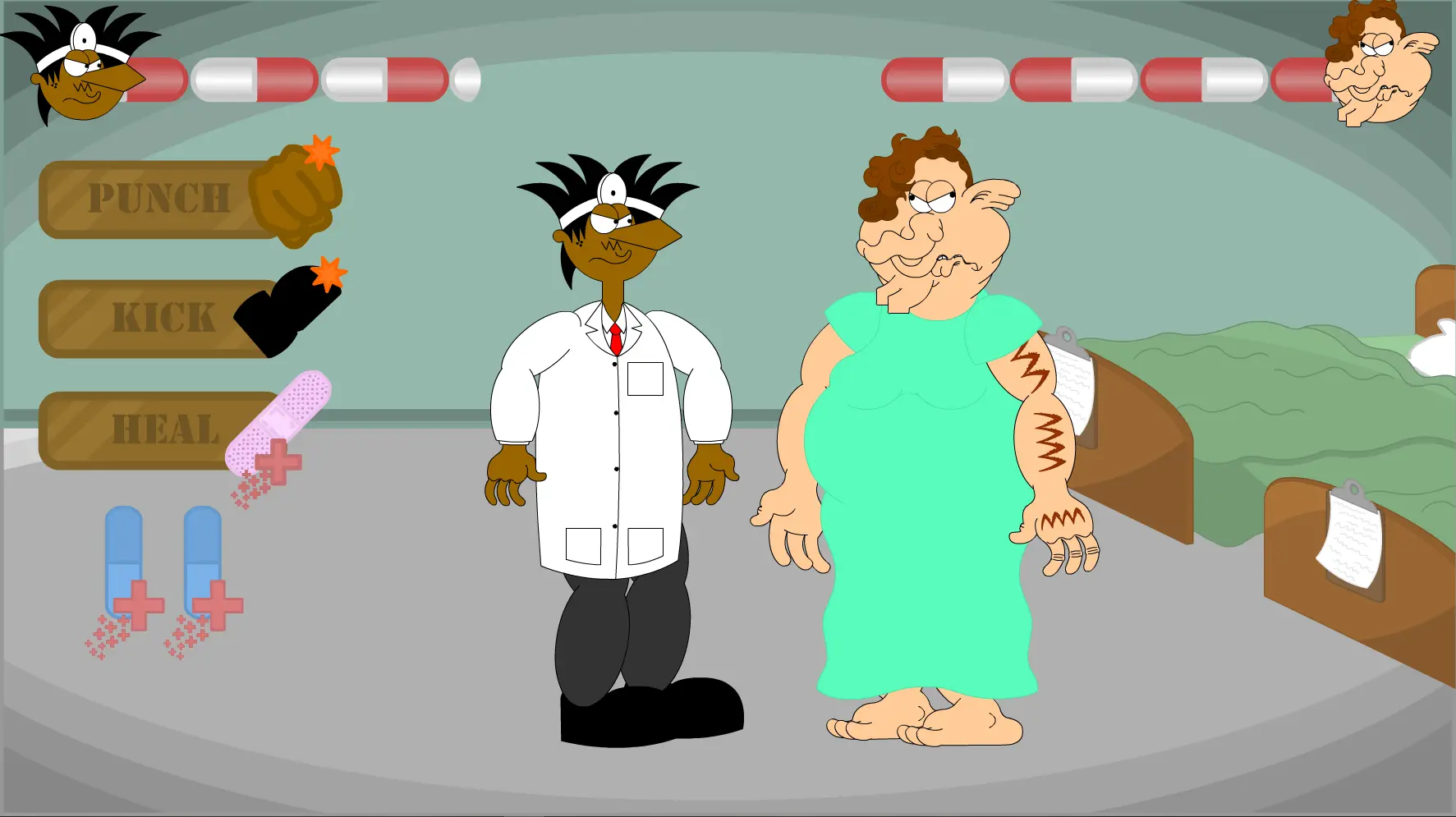 The Fiery Pill Throat Down Fight
