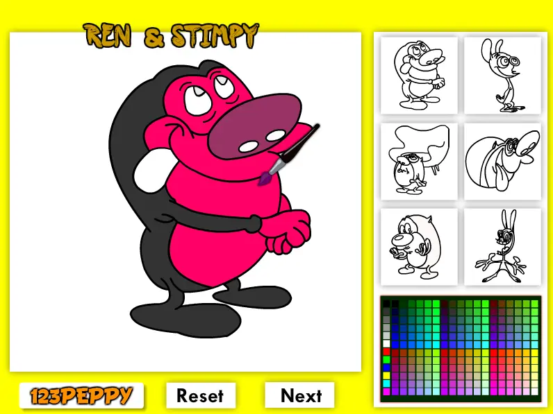 Ren & Stimpy Colouring Page