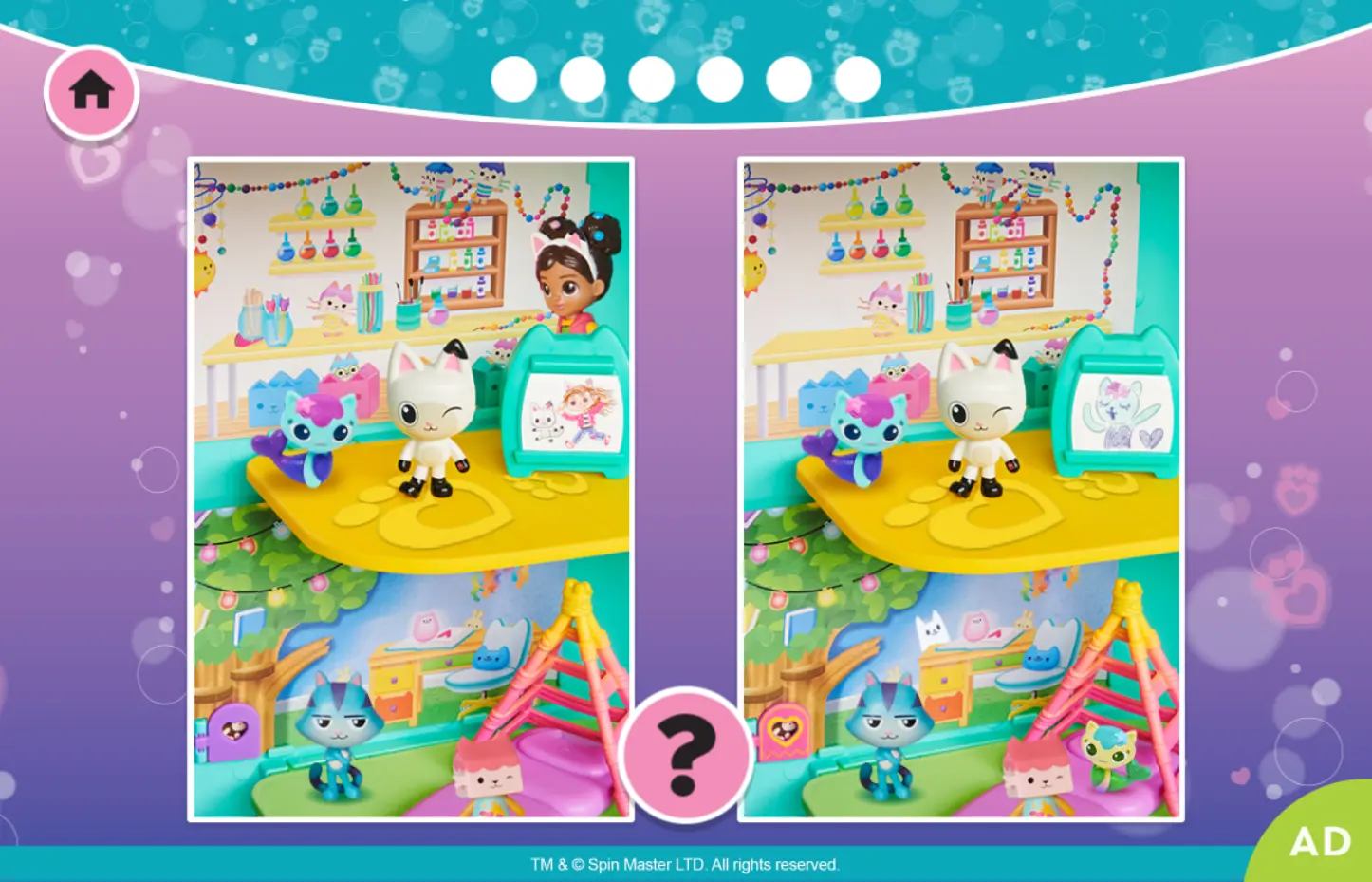 Gabby's Dollhouse: Spot the Difference
