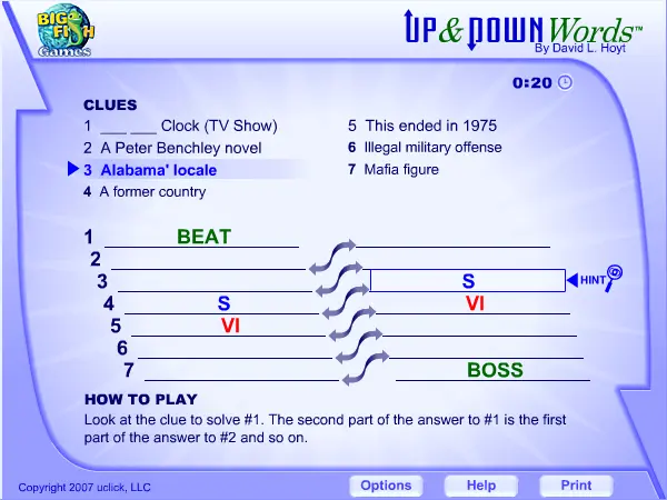 Up & Down Words