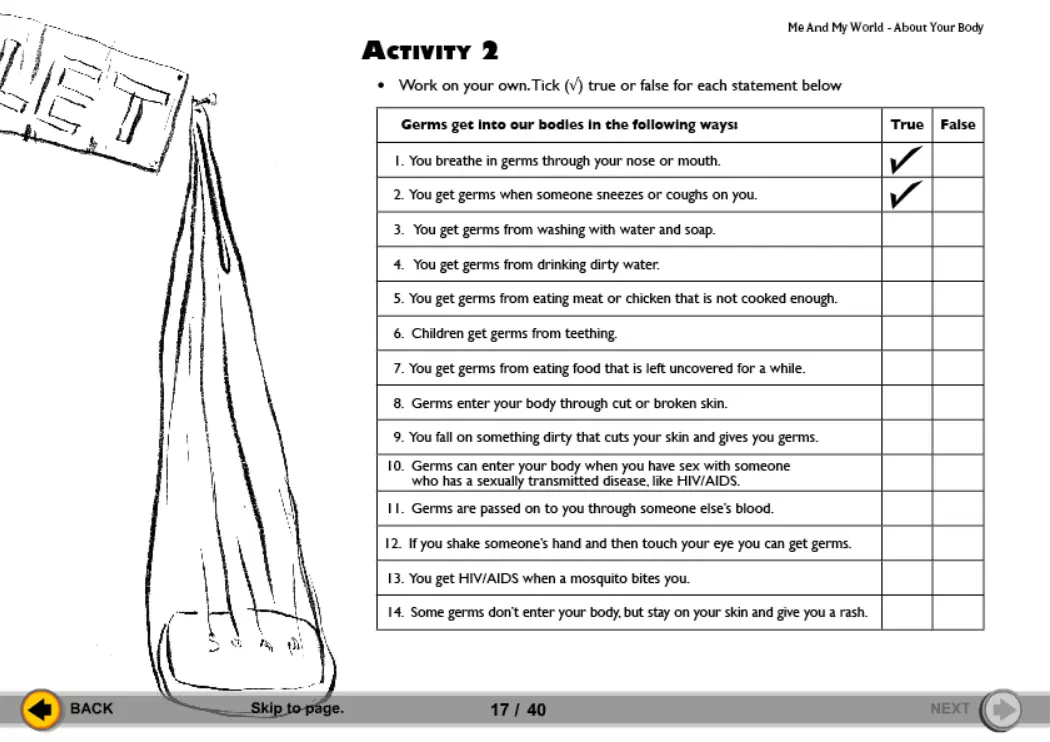Everyday Life Activities - HIV/AIDS Workbook