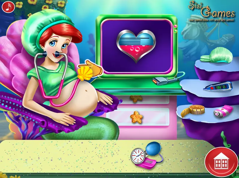 Ariel Pregnant Check-Up