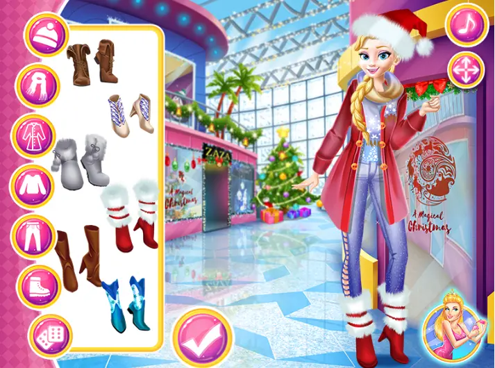 Princess Christmas Mall Shopping