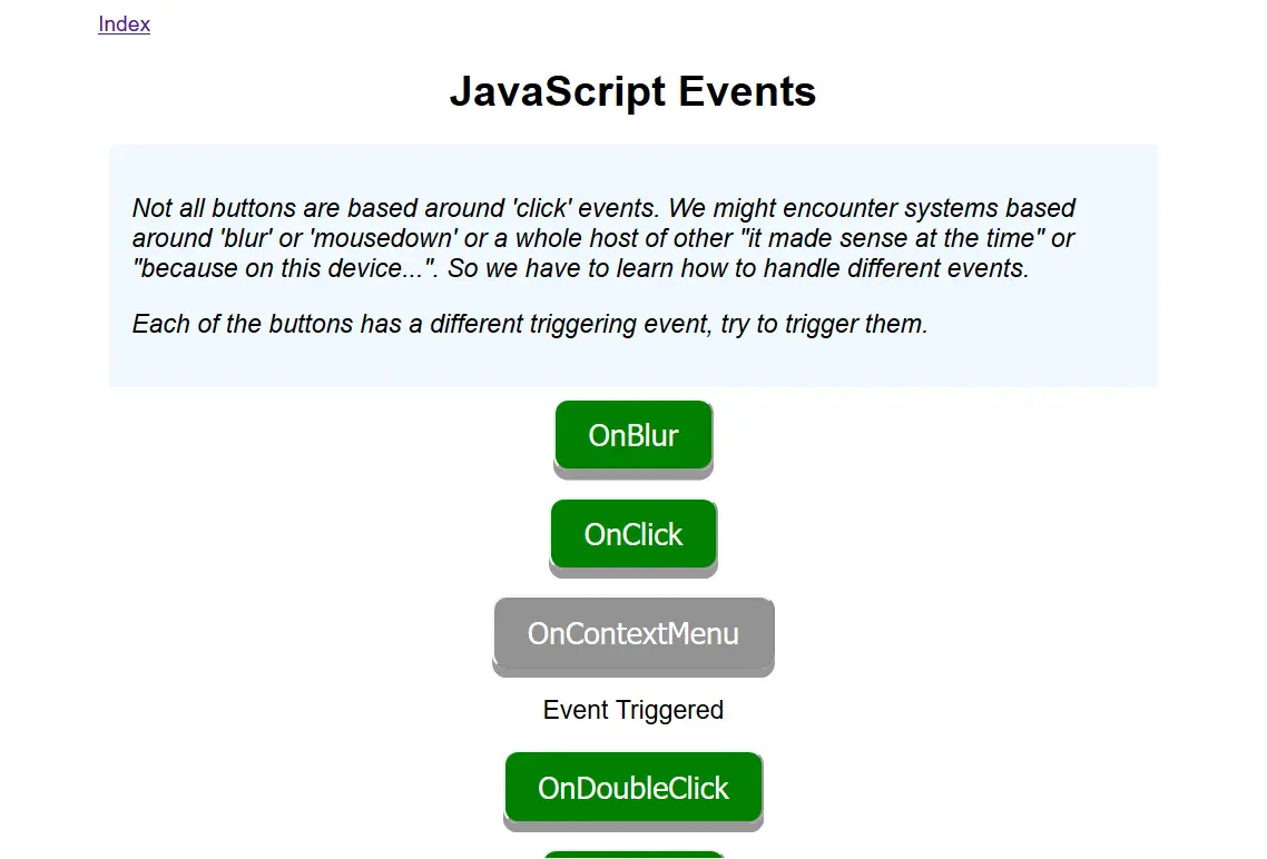 Test Pages For Automating