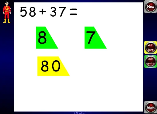 Horizontal Addition - Using Place Value Cards