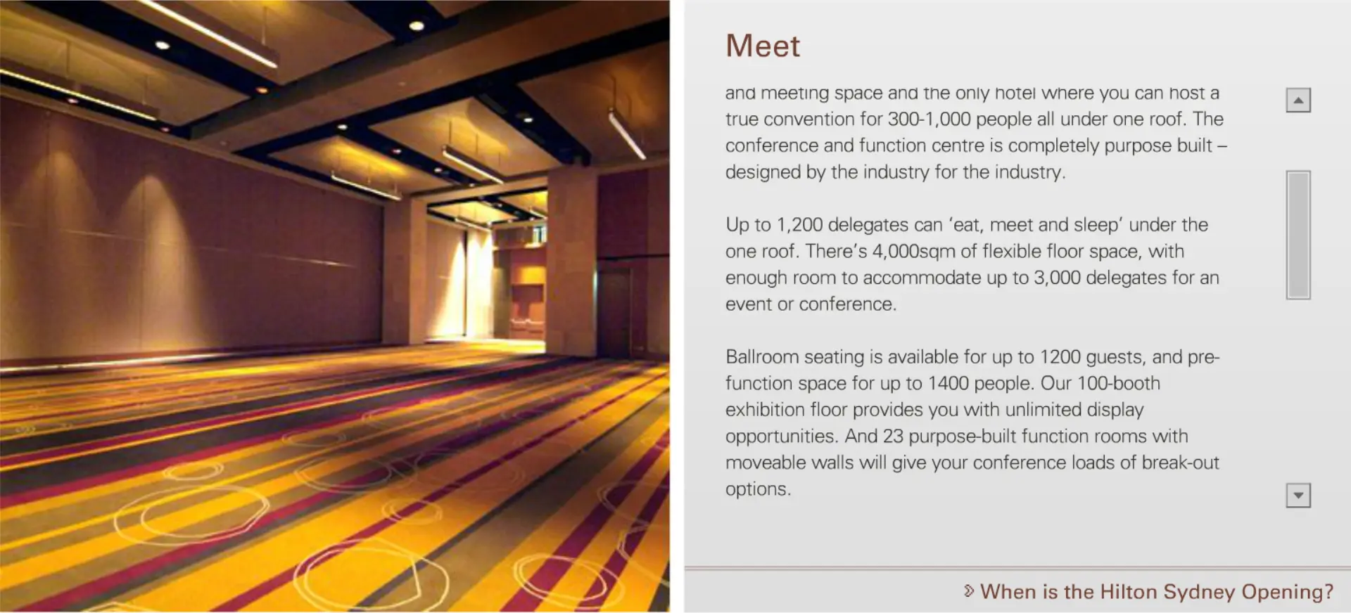 Sydney Hilton Hotel - Meet