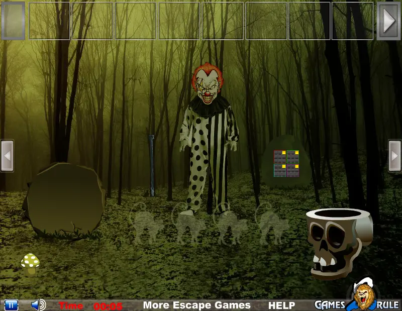 Halloween Scary Clown Escape