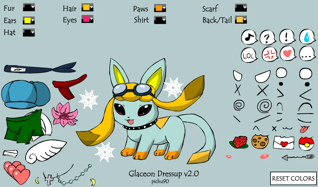 Glaceon Dressup v2.0